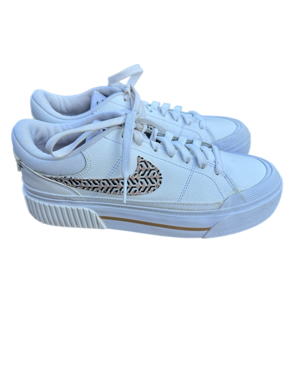 Nike Court Legacy Lift Low United in Victory White Sneakers Womens Sz 7.5